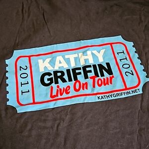 Kathy Griffin L Live On Tour Shirt 2011 everybody can suck it NWOT